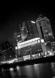 Frozen Scioto River Black and White Vertical Frozen Scioto River black and white