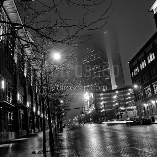 Columbus Black and White Photos of Go Bucks Spelled Out in the Nationwide Building Go Bucks Spelled Out in the Nationwide Building -- Columbus Black and White Photos