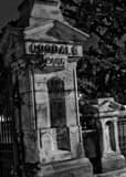 Goodale Park Entrance Gate Black and White Vertical Goodale Park Entrance Gate black and white