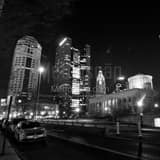 Huntington Building Statehouse Riffe Center Black and White Square Huntington Building Statehouse Riffe Center black and white