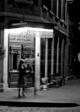 Lindeys Restaurant German Village Black and White Vertical Lindeys Restaurant German Village black and white