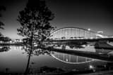 Main Street Bridge Black and White Horizontal Main Street Bridge black and white