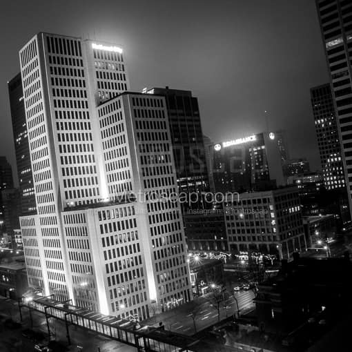 Columbus Black and White Photos of The Walkway from the National City Building to its Parking Garage The Walkway from the National City Building to its Parking Garage -- Columbus Black and White Photos