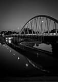 New Main Street Bridge Black and White Vertical New Main Street Bridge black and white