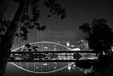 New Main Street Bridge From Miranova Black and White Horizontal New Main Street Bridge From Miranova black and white