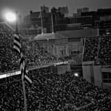 Ohio Stadium From C Deck Black and White Square Ohio Stadium From C Deck black and white