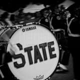 Ohio State Marching Band Drum Black and White Square Ohio State Marching Band Drum black and white