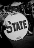 Ohio State Marching Band Drum Black and White Vertical Ohio State Marching Band Drum black and white
