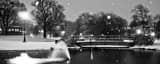 Schiller Park Pond Blanked by Falling Snow black and white Pictures Panoramic Schiller Park Pond Blanked by Falling Snow black and white Pictures