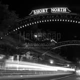 Short North Arches Over North High Street Black and White Square Short North Arches Over North High Street black and white