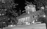 Snowy Ohio Statehouse Lawn Black and White Horizontal Snowy Ohio Statehouse Lawn black and white