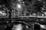 Umbrella Girl Fountain Schiller Park Black and White Horizontal Umbrella Girl Fountain Schiller Park black and white