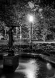 Umbrella Girl Fountain Schiller Park Black and White Vertical Umbrella Girl Fountain Schiller Park black and white