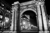 Union Station Arch Arena District Black and White Horizontal Union Station Arch Arena District black and white