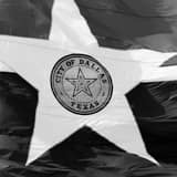 City Of Dallas Flag City Hall Black and White Square City Of Dallas Flag City Hall black and white