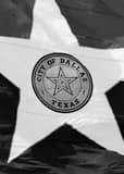 City Of Dallas Flag City Hall Black and White Vertical City Of Dallas Flag City Hall black and white