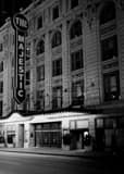 Dallas Majestic Theater Black and White Vertical Dallas Majestic Theater black and white