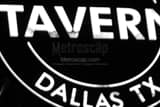 Dallas Texas Tavern Black and White Horizontal Dallas Texas Tavern black and white