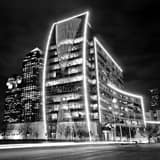 Hunt Building Black and White Square Hunt Building black and white