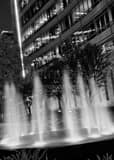 Hunt Building Fountain Black and White Vertical Hunt Building Fountain black and white