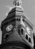 Old Red Courthouse Black and White Vertical Old Red Courthouse black and white