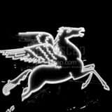 Pegasus Sign Black and White Square Pegasus Sign black and white