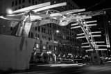 Dayton Ohio Flyover Sculpture Black and White Horizontal Dayton Ohio Flyover Sculpture black and white