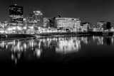Downtown Dayton Ohio Skyline Riverside Drive Black and White Horizontal Downtown Dayton Ohio Skyline Riverside Drive black and white