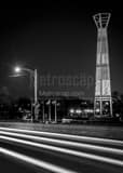 Downtown Dayton Ohio Traffic Patterson Blvd Black and White Vertical Downtown Dayton Ohio Traffic Patterson Blvd black and white