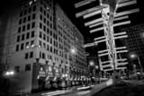 Flyover Sculpture Downtown Dayton Black and White Horizontal Flyover Sculpture Downtown Dayton black and white