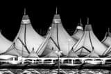 Denver International Airport Black and White Horizontal Denver International Airport black and white