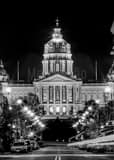 Iowa Capitol Building Black and White Vertical Iowa Capitol Building black and white