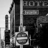 Abandon Hotel Michigan Central Station Black and White Square Abandon Hotel Michigan Central Station black and white