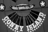 American Coney Island Sign Black and White Horizontal American Coney Island Sign black and white