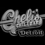 Chelis Chili Bar Detroit Black and White Square Chelis Chili Bar Detroit black and white