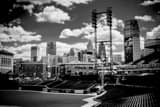 Comerica Park Detroit Skyline Black and White Horizontal Comerica Park Detroit Skyline black and white