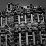 Fire Escape On Book Tower Black and White Square Fire Escape On Book Tower black and white