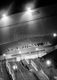 Gordie Howe Entrance Joe Louis Arena Black and White Vertical Gordie Howe Entrance Joe Louis Arena black and white