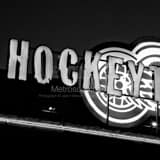 Hockeytown Bar Black and White Square Hockeytown Bar black and white