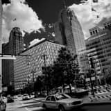 Jfk Square Campus Martius Black and White Square Jfk Square Campus Martius black and white