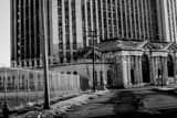 Michigan Central Train Station Black and White Horizontal Michigan Central Train Station black and white