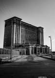 Michigan Central Train Station Black and White Vertical Michigan Central Train Station black and white