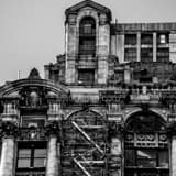 Top Book Tower Black and White Square Top Book Tower black and white