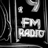 92.9 Fm Radio Sign Black and White Square 92.9 Fm Radio Sign black and white