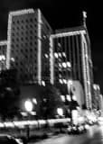 Blurry Shot Of Downtown Fort Worth Black and White Vertical Blurry Shot Of Downtown Fort Worth black and white