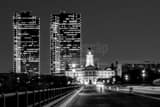 Fort Worth Texas Skyline Black and White Horizontal Fort Worth Texas Skyline black and white