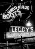 Leddys Handmade Boots And Saddles Black and White Vertical Leddys Handmade Boots And Saddles black and white