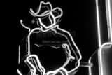 Ranch Hand Neon Sign Black and White Horizontal Ranch Hand Neon Sign black and white