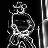 Ranch Hand Neon Sign Black and White Square Ranch Hand Neon Sign black and white