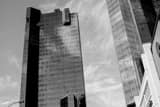 Wells Fargo Buildings Downtown Fort Worth Black and White Horizontal Wells Fargo Buildings Downtown Fort Worth black and white